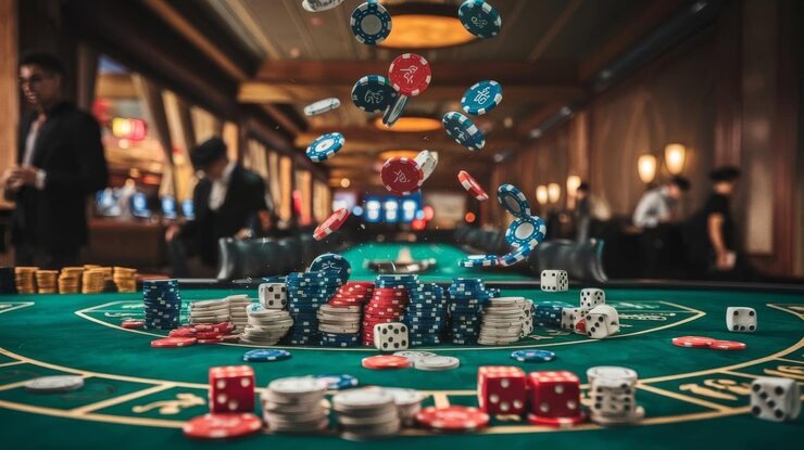 Big Time Gaming bonus round with multiplier trail